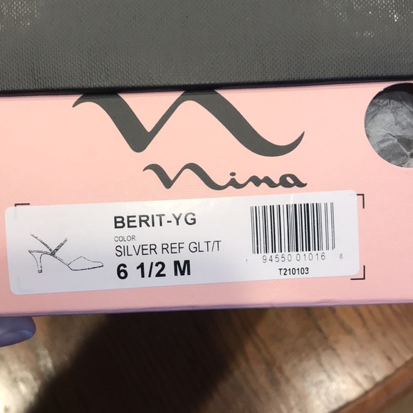 Nina Women’s Berit Pump Heels, Silver - Picture 6 of 6